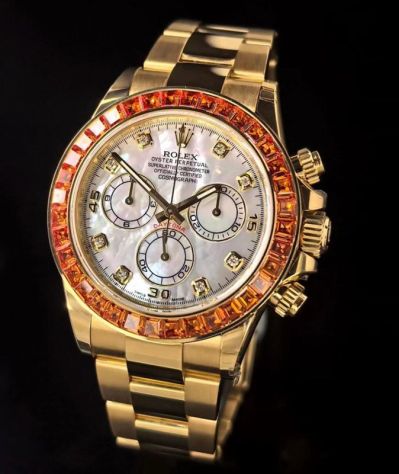 PPM Facetory Rolex Daytona 4130/4801 Movement MOP Face 40mm Gold Oyster Band Watch